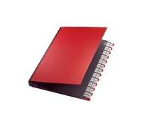 Leitz Trieur A4 A‑Z 59240025 – 24 compartiments, plastique PP – Rouge