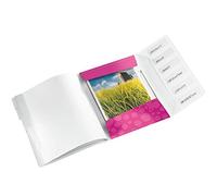 Leitz Trieur A4, Matière PP, Lot de 6, Contient jusqu'à 200 Feuilles, Index Intégré à 6 Onglets, Fermeture Élastique, Couleur Assorties WOW, 46330099