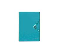 Leitz Classeur ménager Trieur à soufflets WOW 45890051 – 6 compartiments, 250 feuilles A4, menthe