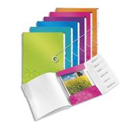 LEITZ Trieur WOW, 12 positions, PP, fermeture élastique, assortis