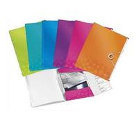 Leitz Trieur Wow 6 Positions En Polypropylène. Fermeture Par Élastique. Coloris Assortis.