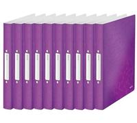 Leitz Wow 2-O Lot de 10 classeurs en polypropylène Violet 25 mm A4
