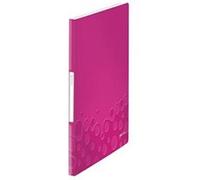 Leitz Porte-vues A4 46320023 – 20 pochettes (40 vues), couverture souple Rose WOW