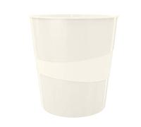 Leitz WOW 52781001 Lot de 6 corbeilles à papier en plastique Blanc 15 l