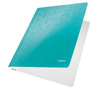 LEITZ Wow A4 Clear View Rapport Classeur carte Metallic Ice Blue