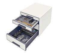 Leitz Wow - Bloc De Classement - 4 Tiroirs - Blanc