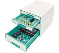 LEITZ Wow - Bloc de classement - 4 tiroirs - Menthe G