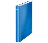 Leitz leitz classeur à anneaux wow, a4+, carton dur, bleu métal noir Noir G