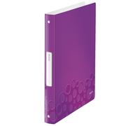 Leitz Wow Classeur À Anneaux A4 Métallique Et Violet