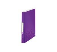 Leitz Wow - Classeur À Anneaux - A4 - Pour 190 Feuilles - Violet Métallisé