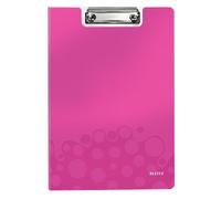 Leitz Wow Clipfolder With Cover Polymousse Rose A4