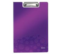 Leitz Wow Clipfolder With Cover Polymousse Violet A4