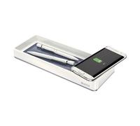 Leitz WOW Desk Organizer - Tapis de charge sans fil - 1 A - sur le câble : Micro-USB - blanc