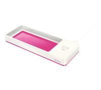 WOW Desk Organizer - Tapis de charge sans fil - 1 A - sur le câble : Micro-USB - rose métallisé