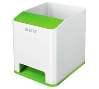 Leitz Pot à crayons WOW – amplificateur de son – Blanc/Vert