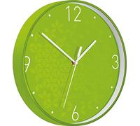 Leitz WOW Horloge Murale Quartz, Idéale pour le Bureau, la Cuisine, le Salon et la Salle de Bains, 29 cm - Verte