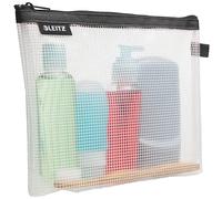 Leitz WOW Pochette Cosmétique, Résistante à l'Eau, Idéale en Trousse de Toilette, Adaptée au Voyage, 24x17x3cm - Noire