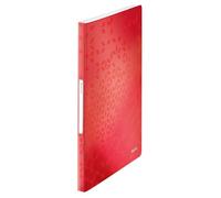 Leitz WOW - Porte-Vues A4, 40 Pochettes Transparentes, Capacité 80 Feuilles, Coloris Rouge (46320026)