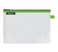Leitz WOW Trousse de Voyage, Résistante à l'Eau, Transparente, Idéale pour une Organisation et un Rangement Visuels, Moyenne (A5) - Vert