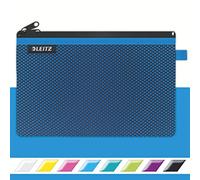 Leitz Trousse de voyage WOW – A4 transparente, résistante à l'eau – Bleu