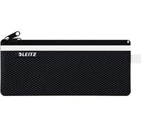 Leitz WOW Trousse à crayons Zippée en Nylon, Lavable, Moyen (21x8,5cm) - Noir