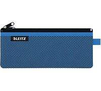 Leitz WOW Trousse de Voyage, Résistante à l'Eau, Transparente, Idéale pour une Organisation et un Rangement Visuels, Moyenne (A5) - Bleu