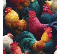 LeIxIaO Papier Peint Couleur Poulet Épaissir Mat Auto Adhésif 44x200 cm Kawaii Animaux Comptoir Contact Papier Stickers Muraux pour Bains Salon Chambre Meubles Autocollants Amovible
