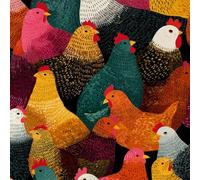 LeIxIaO Papier Peint Couleur Poulet Épaissir Mat Auto Adhésif 44x500 cm Kawaii Animaux Comptoir Contact Papier Stickers Muraux pour Bains Salon Chambre Meubles Autocollants Amovible