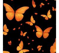 LeIxIaO Papier Peint Papillon De Dessin Animé Épaissir Mat Auto Adhésif 44x600 cm Couleur Orange Comptoir Contact Papier Stickers Muraux pour Bains Salon Chambre Meubles Autocollants Amovible