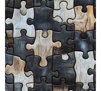 LeIxIaO Papier Peint Puzzle à Grain De Bois Épaissir Mat Auto Adhésif 44x500 cm Mur De Briques Rétro Comptoir Contact Papier Stickers Muraux pour Bains Salon Chambre Meubles Autocollants Amovible