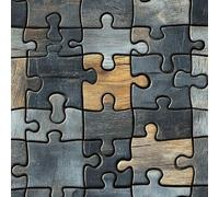 LeIxIaO Papier Peint Puzzle à Grain De Bois Épaissir Mat Auto Adhésif 44x600 cm Mur De Briques Rétro Comptoir Contact Papier Stickers Muraux pour Bains Salon Chambre Meubles Autocollants Amovible