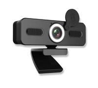 LEIYTFE Computer Camera with Noise Cancellation,HD Webcam with Microphone & Privacy Cover for PC/Laptop,Live Streaming Gaming & Online Meetings Web Cam(2K)