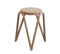 LEIYTFE Lot De 4 Tabouret en Plastique Tabouret Empilables Et Emboîtables, Tabourets sans Dossier pour La Décoration des Salles De Classe,Tabourets D'extérieur Portables Et Temporaires(Khaki)