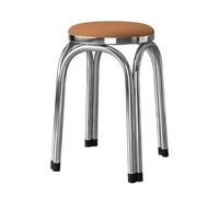 LEIYTFE Tabourets Portables Et Empilables Sièges Modulables Tabouret Empilable pour Le Salon Et La Salle À Manger, Chaise D'appoint Moderne pour Le Bureau Ou La Maison(Camel)