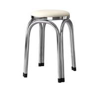 LEIYTFE Tabourets Portables Et Empilables Sièges Modulables Tabouret Empilable pour Le Salon Et La Salle À Manger, Chaise D'appoint Moderne pour Le Bureau Ou La Maison(Beige)