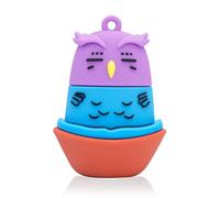 leizhan Clé USB 16Go USB Flash Drive Clé de Mémoire USB Clé de Mémoire au Design Mignon de Hibou Convient aux Enfants Etudiants Graduation Cadeau Souvenir - Hibou