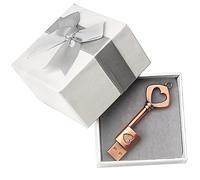 leizhan Clé USB 32Go avec Boîte, Clef USB en Forme de Clé Rétro Métal Mémoire Stick USB 2.0 Pen Drive, Cadeau Personnalisé Femme Homme, Cle USB Cadeau pour Saint-Valentin, Mariage, Anniversaire Cadeau
