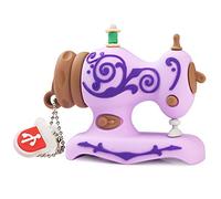 LEIZHAN Clé USB 32Go Machine à Coudre Violet,Flash Drive USB Pendrive en Silicone (32Go,Machine à Coudre Violet)