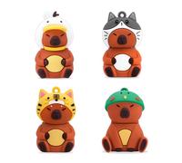 leizhan Clé USB 4 * 64Go USB Flash Drive Clé de Mémoire USB Clé de Mémoire au Design Mignon de Capybara Convient aux Enfants Etudiants Graduation Cadeau Souvenir