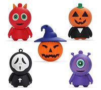 LEIZHAN Clé USB 5 * 32Go Silicone Mignon Halloween Stockage Externe pour Ordinateur Portable PC Idéal Cadeau