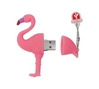 LEIZHAN Clé USB Silicone 32Go,Flash Drive USB 2.0 Dessin Animé Animal Flamant Pendrive Mignon Idéal Cadeau pour Enfant