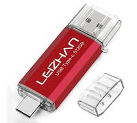 LEIZHAN Clé USB Type C 512Go USB 3.0 OTG Flash Drive USB pour Huawei Samsung Smartphone Android de Type C-Rouge