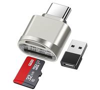 Leizhan Lecteur de Cartes TF Type-C avec Porte-clés et adaptateurs Type-C, USB C vers Lecteur de mémoire TF, Compatible avec Mac Windows Lixus Samsung Galaxy Note 20 S20