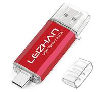 leizhan Type-C Flash Drive USB 3.0 64 Go 32 Go 16 Go USB Flash Drive Type-C 3.1 pour Huawei Type C appareils Lecteur Flash USB Red-64GB