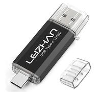 Leizhan Type-C lecteur flash USB 3.0 128 Go 64 Go 32 Go 16 Go USB Flash Drive Type-C 3.1 Huawei type C appareils lecteur flash USB 128GB noir