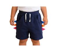 Lejafay Enfant Jungen Shorts Coton Casuels pour Garçons Shorts Dété Garçons Équitation Compétition Extérieur Actifs Bleu Marine 5-6 Ans