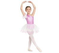 Lejafay Enfant Mädchen Tutu Robe Danse Classique Tenue Patinage Artistique Robes Noël Costume Carnaval Cosplay Elf Robe Princesse Ans Rose 15-16 ans