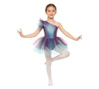 Lejafay Enfant Mädchen Tutu Robe Danse Classique Tenue Patinage Artistique Robes Noël Costume Carnaval Cosplay Elf Robe Princesse Ans Violet 13-14 ans