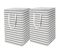 Lejelyma 2Pcs Laundry Hampers, 16x12x24 Large Capacity Collapsible Laundry Basket, Waterproof Dirty Clothes Hamper with Easy Carry Handles for Home, Dorm, Towels, Toys