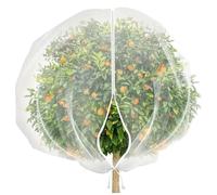 Lejelyma Fruit Tree Netting, Fine Mesh Blueberry Bush Netting Cover with Zip and Drawstring, Plant Protection Net for Fruit Trees, Bushes and Flowers